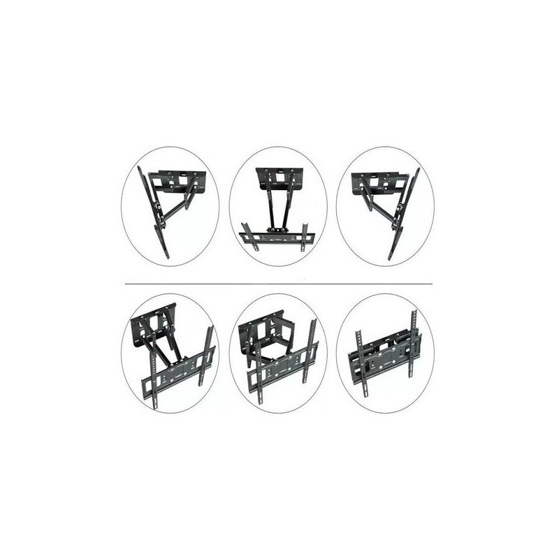 Soporte Tecnohogar Base Doble Para Tv 32 A 70 Pulgadas Negro