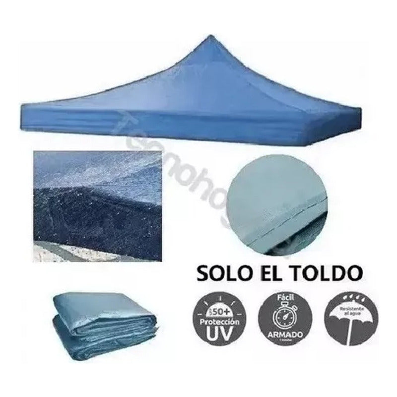Carpa De Lona Repuesto Toldo Plegable 3x3 Mts Jardin