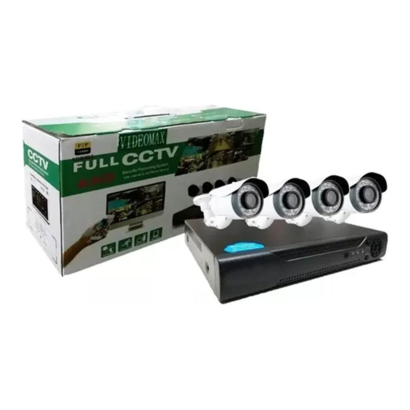 Kit Dvr Wifi + 4 Cámaras De Seguridad Interior Y Exterior