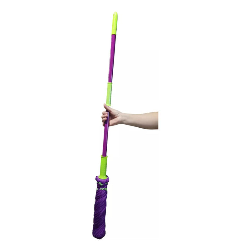 Mopa De Limpieza Sistema Exprimible Trapeador Morado