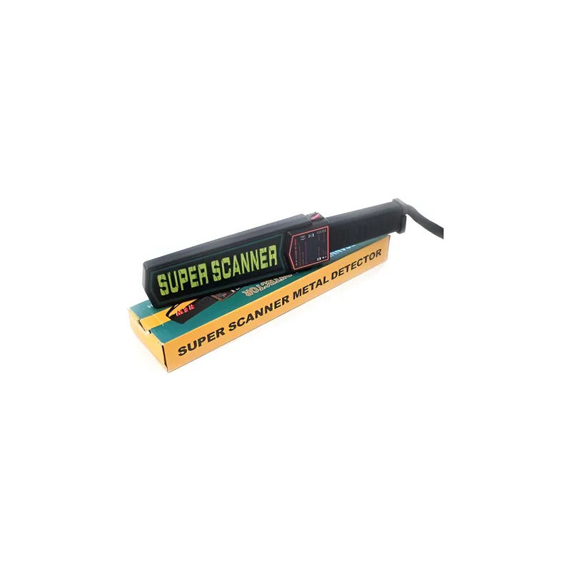 Detector De Metales Portátil Profesional Y Superescáner Negro De Noche