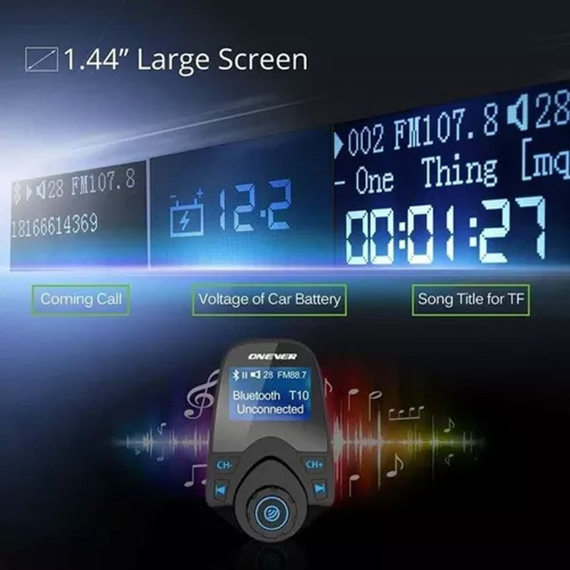 Bluetooth Para Auto Radio Y Usb Cargador Para Autos 12v
