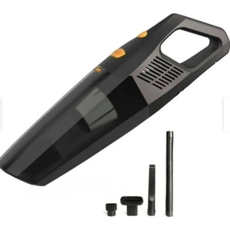 Aspiradora Para Auto 12v, Filtro Lavable Potente Con Luz Led Negro