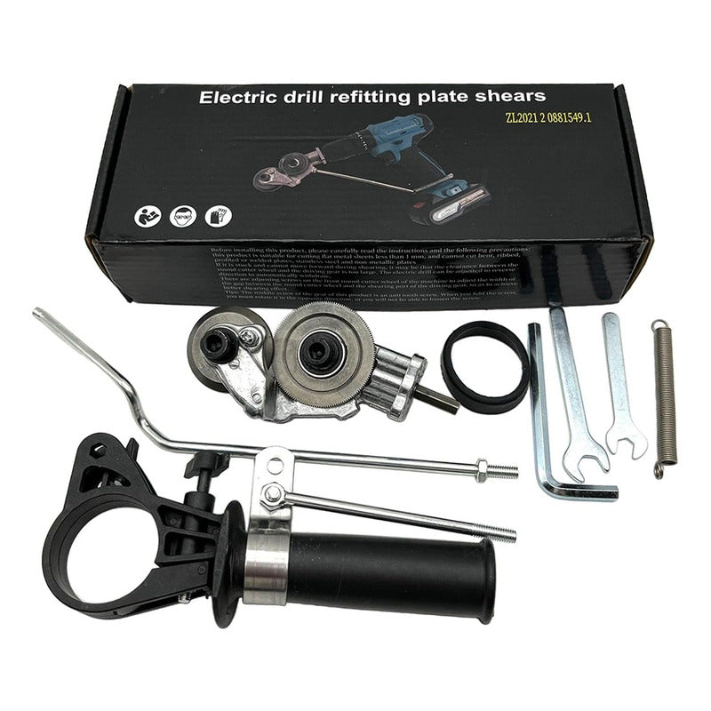 Adaptador De Taladro Auxiliar Para Cortar Laminas Metalicas