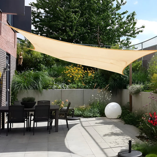 Toldo Vela Malla 5x6 Rectangular Beige Sombra Techo Patio