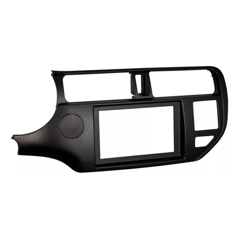 Consola Adaptador Bisel Cambio Radio Kia Rio 5 2010...2015 Negro
