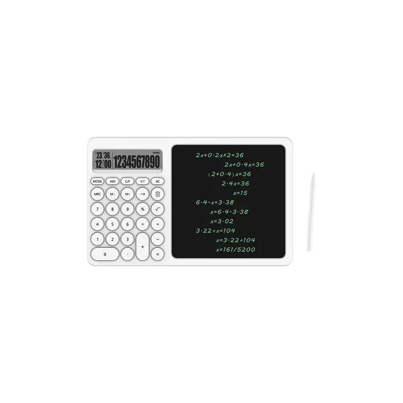 Calculadora Con Pizarra De Notas 28 Teclas Lcd Tactil Lapiz