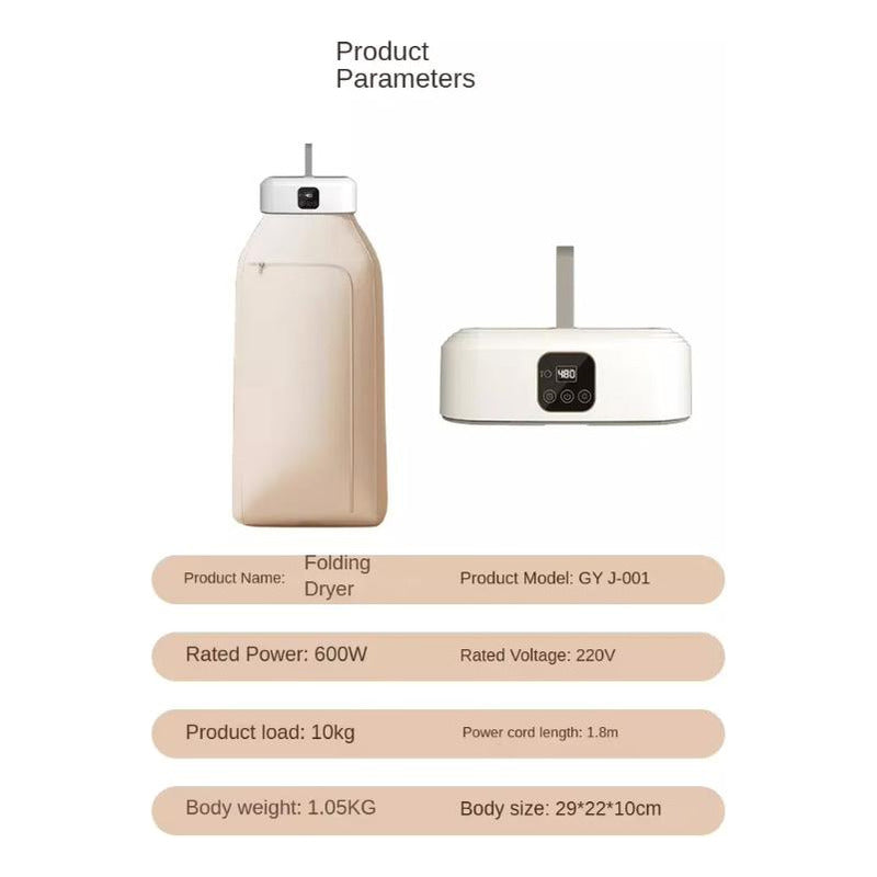 Secadora Portátil Plegable Para Ropa Invierno Bajo Consumo