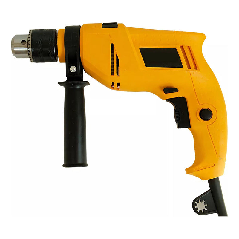 Pack De Taladro De Impacto Y Esmeril Eléctrico Baterias Amarillo 60