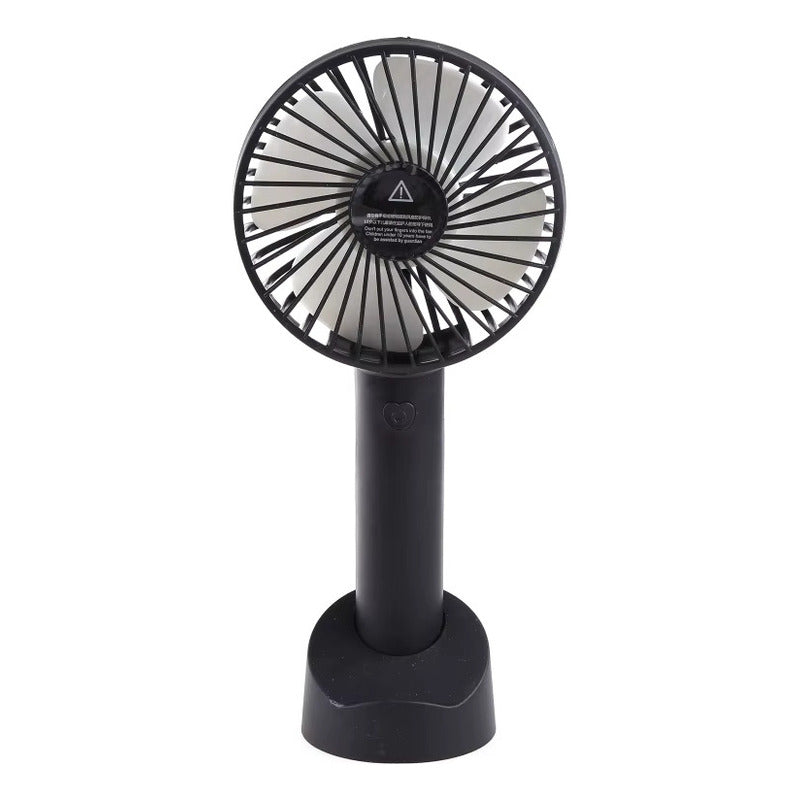 Ventilador Pórtatil Recargable C/ Bateria 1000mah Blanco 8 Cm 50 Lila Plástico 5