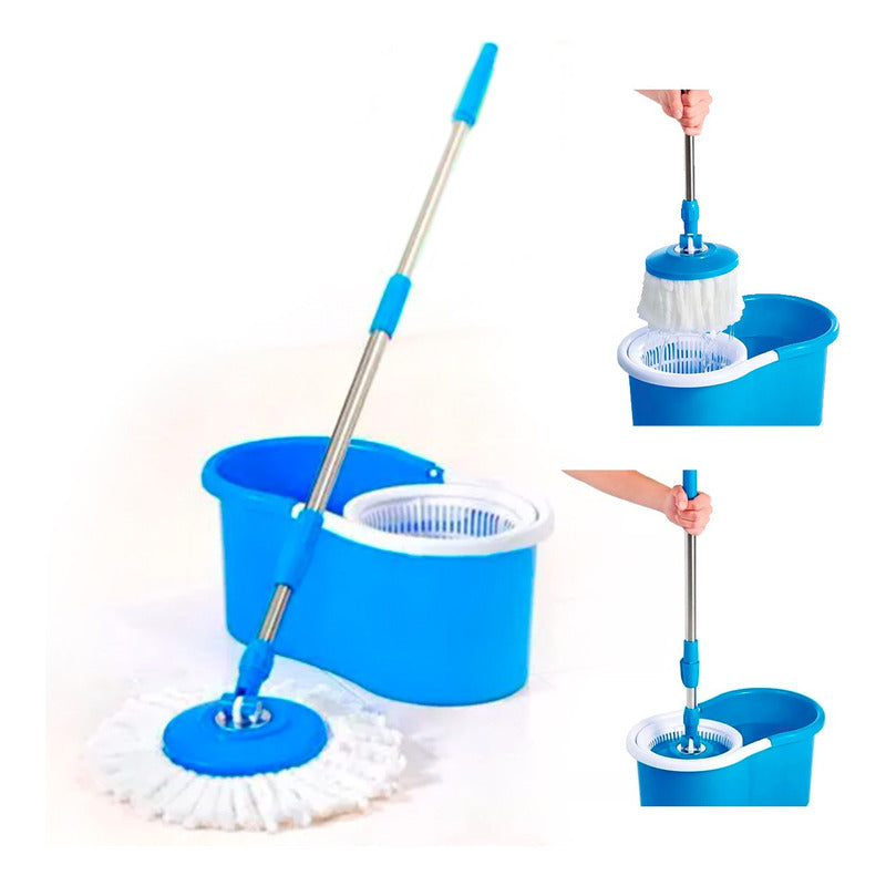 Trapeador Giratorio Mopa 360° Metálico En Varios Colores