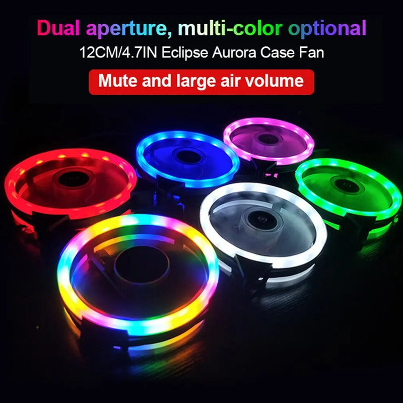 Fan Cooler 120mm Pc Gamer Led Rgb 4pin Ide Chasis Ventilador