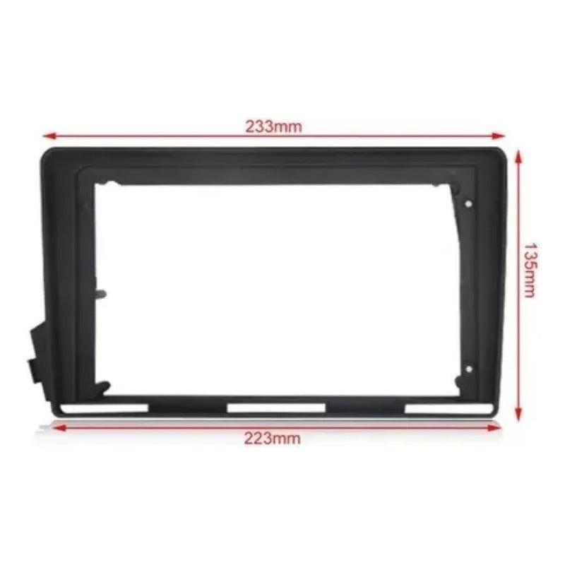 Bisel De 9 Pulgadas Para Ssanyong Actyon Y Kiron Negro