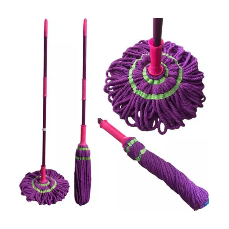 Mopa De Limpieza Sistema Exprimible Trapeador Morado