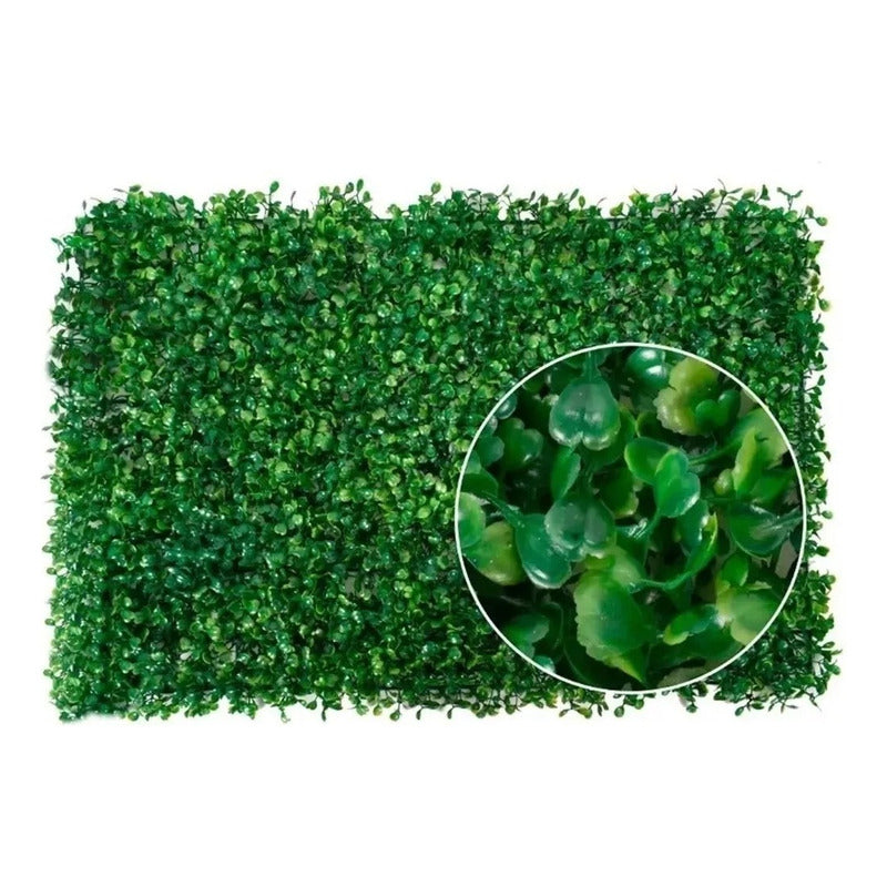 Pack X6 Pasto Planta Enredadera Malla Vallas Cercas Hojas Verde Musgo