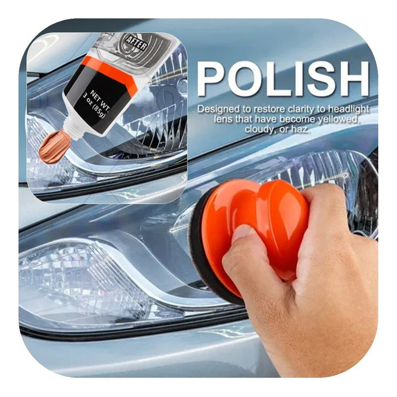 Kit Reparación De Faros Crema Y Accesorios Para Pulir Faros