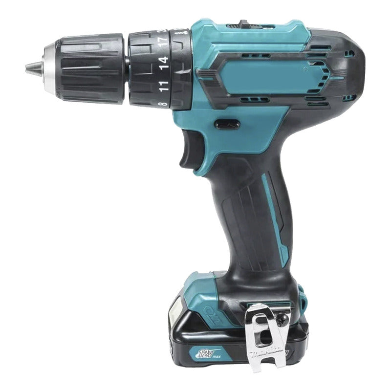 Taladro Atornillador Inalámbrico Con Maletin Azul 50 60 Hz