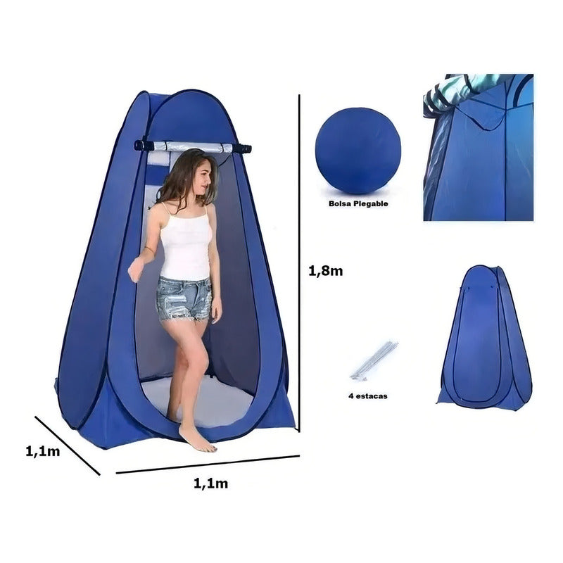 Carpa Baño Camping Vestidor Portatil + Ducha Camping Portati