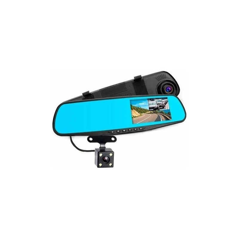 Espejo Retrovisor Con Cámara Retroceso Y Frontal Hd