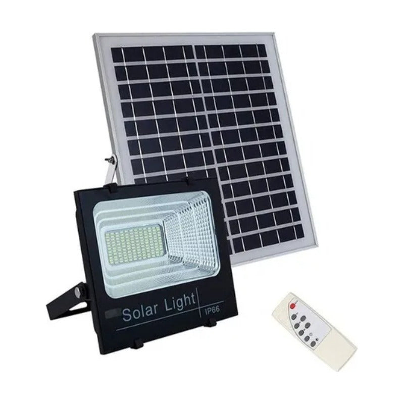 Foco Solar De 800w Led Con Panel Solar Y Control Remoto