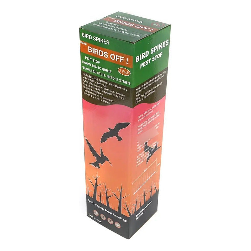 Púas Antipalomas Pack X5 Alambre Acero Inofensiva