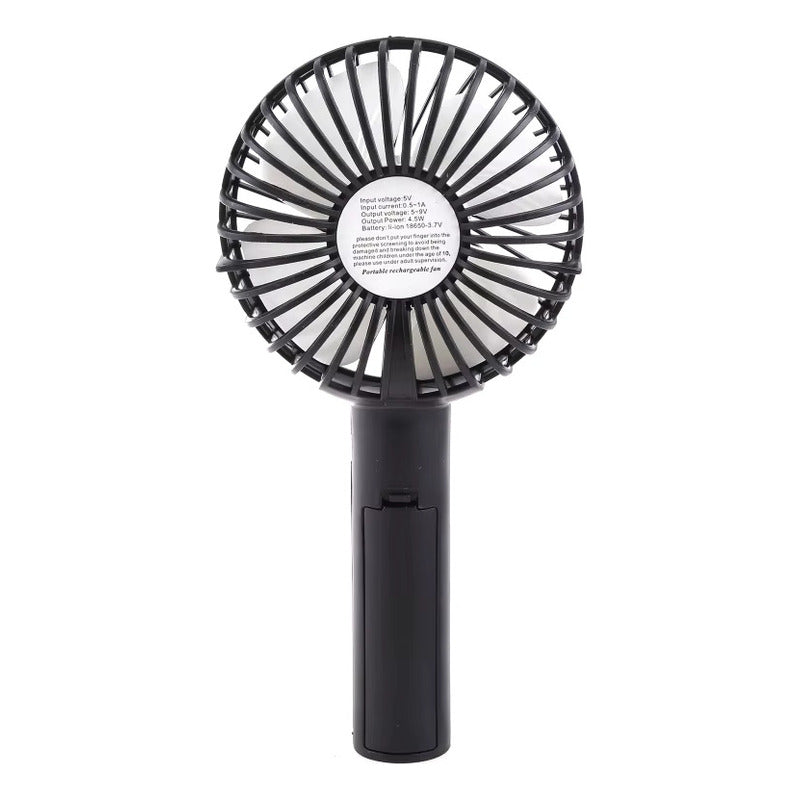 Ventilador Pórtatil Recargable C/ Bateria 1000mah Blanco 8 Cm 50 Lila Plástico 5