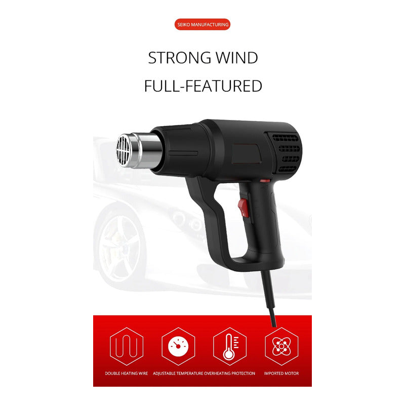 Pistola De Calor Aire Caliente 2000w 650c