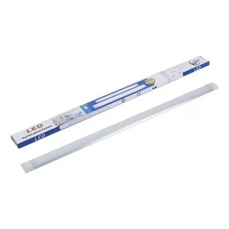 Pack 3 Tubo Led De Luz 18w Foco 60 Cm 220v Luz Blanca Fria Blanco