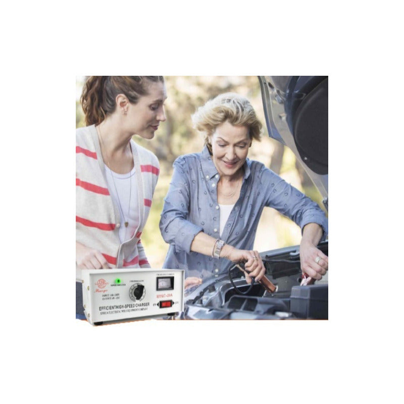 Cargador De Batería Para Automóvil 12 Volts 20 Amperes