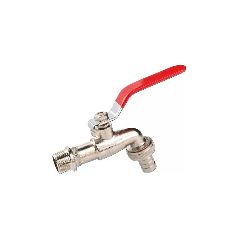 Llave Grifo De Paso Bola Jardin Metalica Varios Tamaños