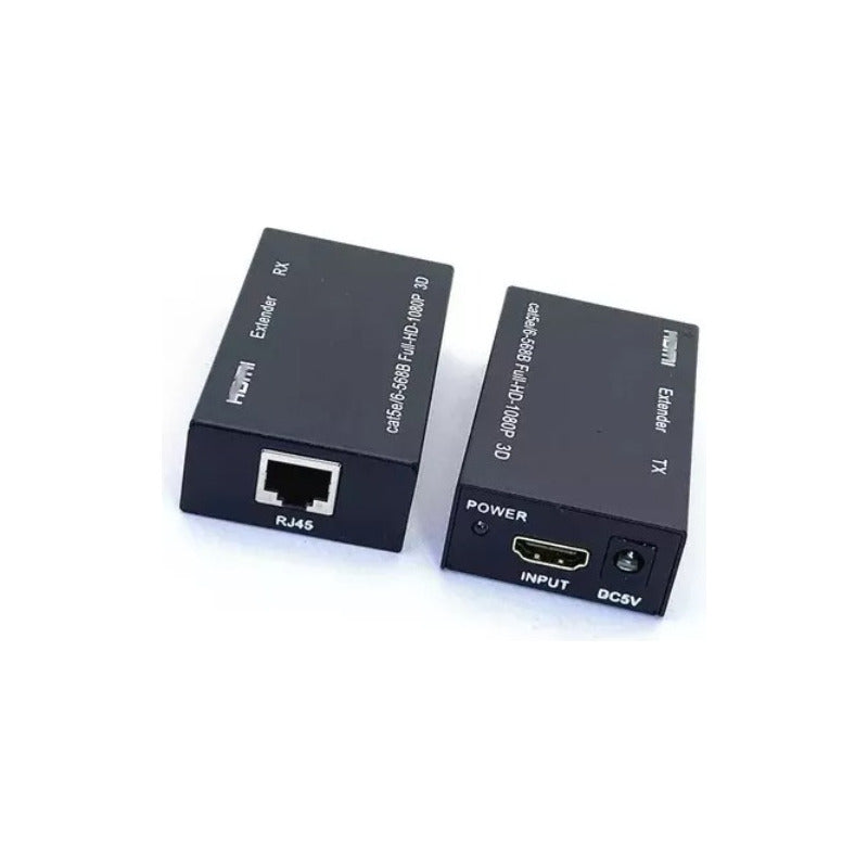 Extensor Video Audio Digital 60mts Hdmi Cable Red Utp Rj45
