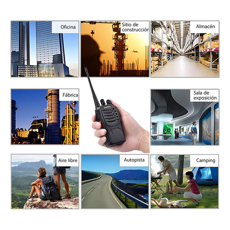 Baofeng Radio Transmisor 2 Vías Bf-888s Negro Uhf