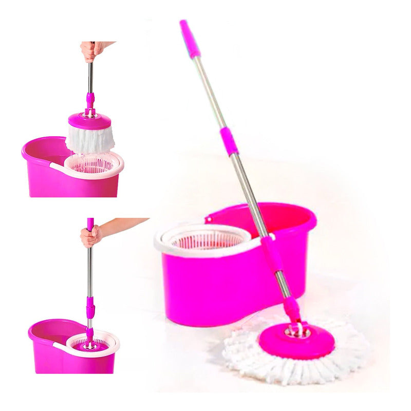 Trapeador Giratorio Mopa 360° Metálico En Varios Colores