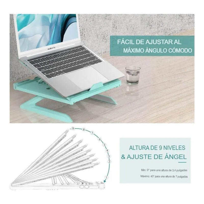 Elevador Notebook Alzador Notebook Plegable Laptop Stand Agua