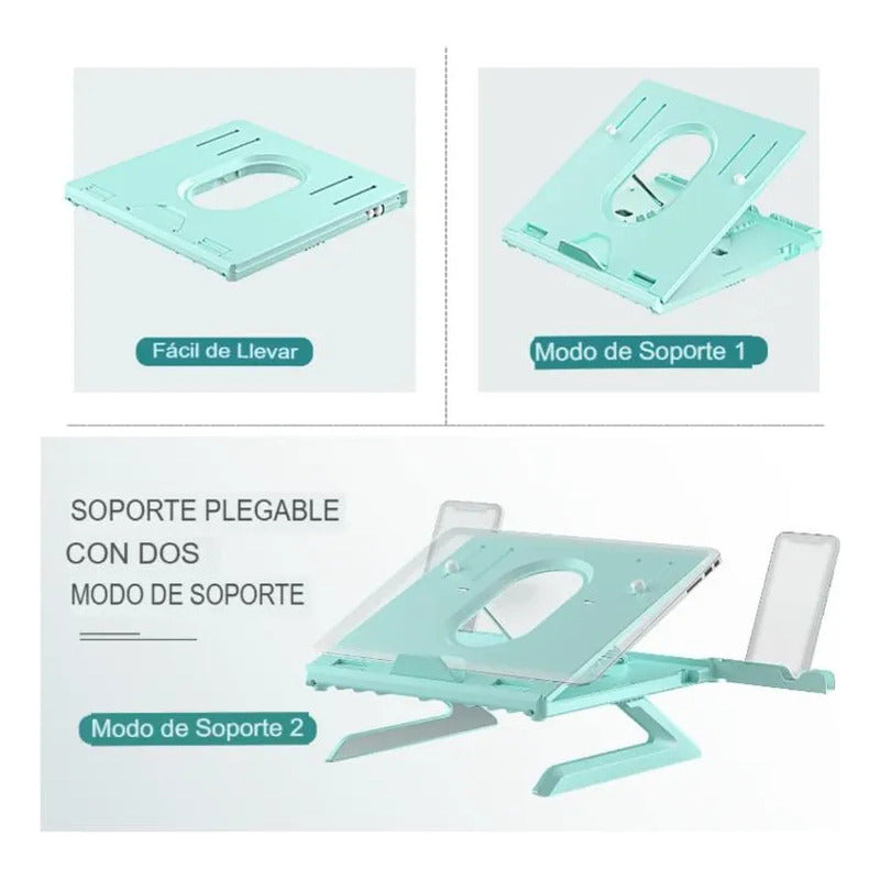 Elevador Notebook Alzador Notebook Plegable Laptop Stand Agua