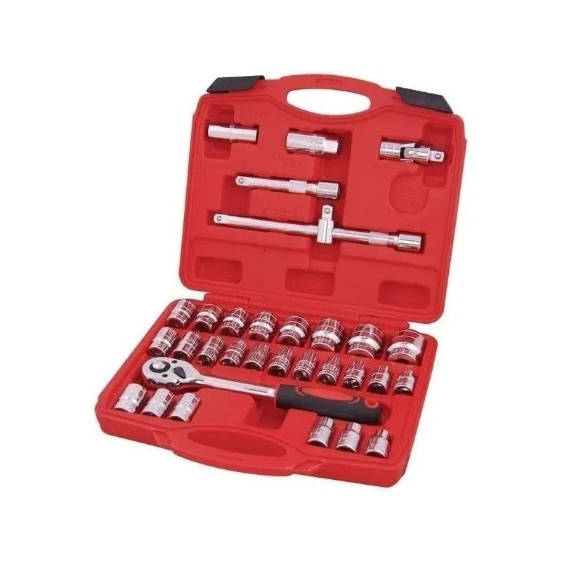 Caja De Dados 32 Piezas De 1/2 Chicharra Grande Herramientas