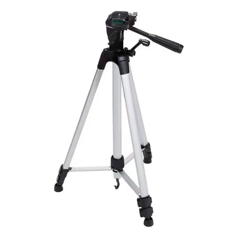 Trípode TriPod 3110 Para Cámara Y Celular Aluminio Con Estuche 102cm Plateado