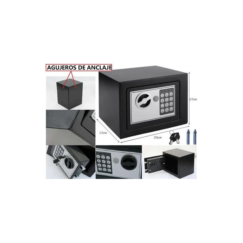 Pack 6 Cajas Fuertes Seguridad Digital Para Anclar A Pared