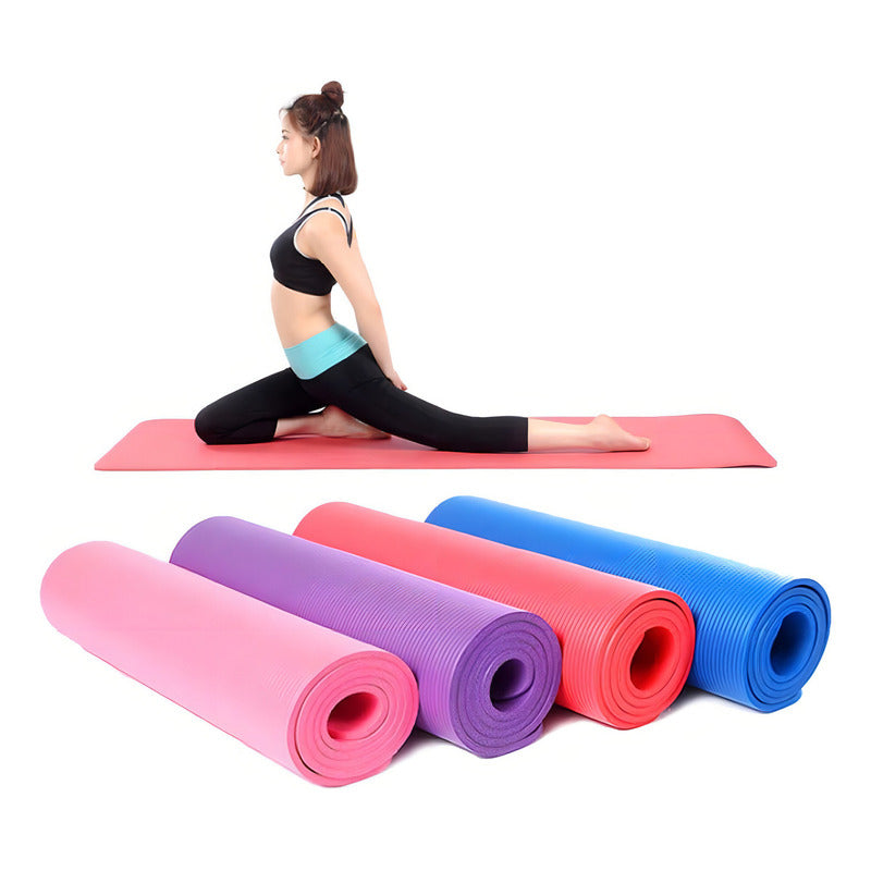 Mat De Yoga Y Pilates 4mm / Angelstock Color Violeta