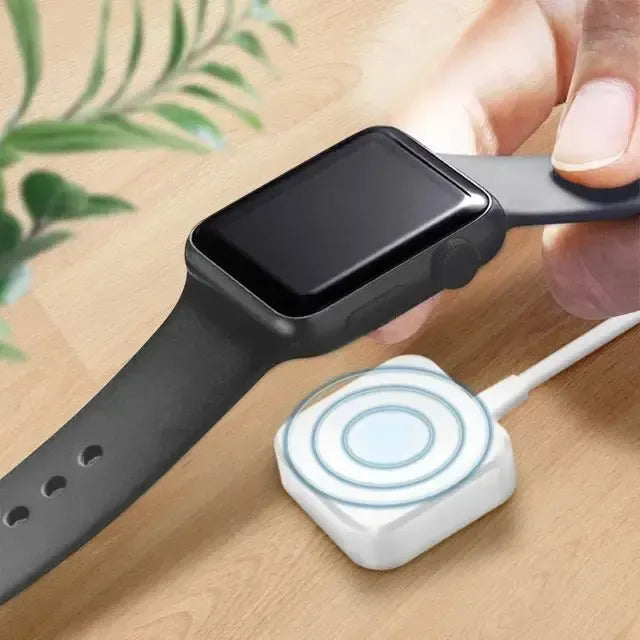Usb Cargador Magnético Para Apple I Watch Series 3 4 5 6 Se Color Blanco