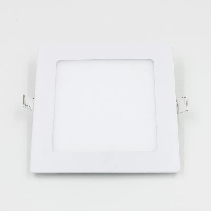 Pack X4 Foco Panel Plafón Led 18w Embutido Cuadrado Luz Frio