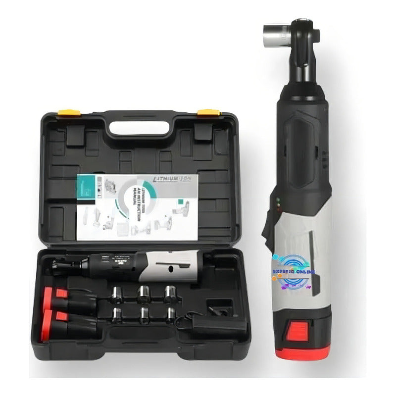 Chicharra 3/8 Inalámbrica 36v Torque Con Baterías Y Maleta Gris 50/60hz