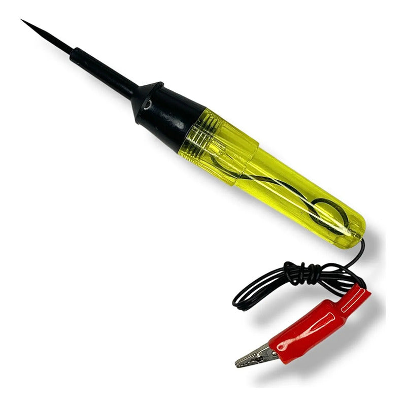 Probador De Corriente Automotriz Con Luz Busca Polo Amarillo