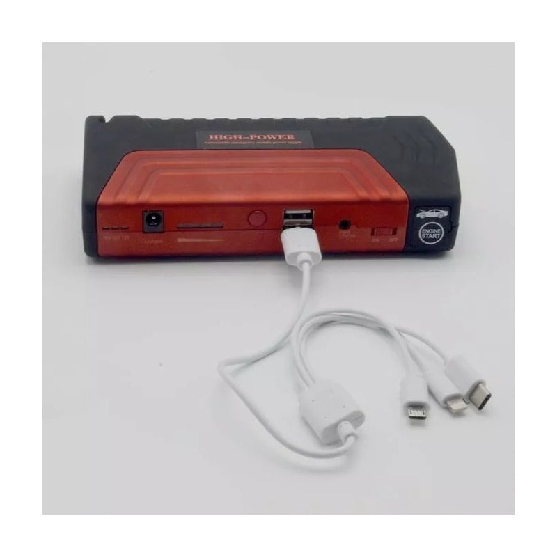 Partidor Cargador Auto Powerbank Batería Inflador Neumático