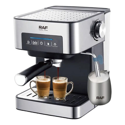 Máquina Café Espresso Espumador De Leche Antigoteo Plateado