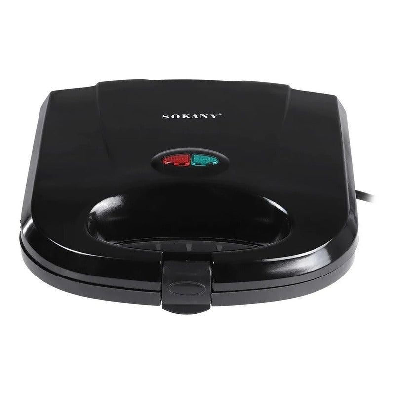 Tostador Sandwichera Parrillera Para Pan Carne 2 En 1 P Negro