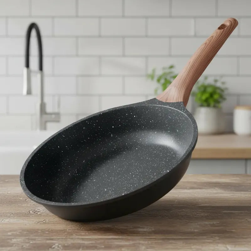 Sartén De Cocina Revestimiento Antiadherente Para Inducción Negro