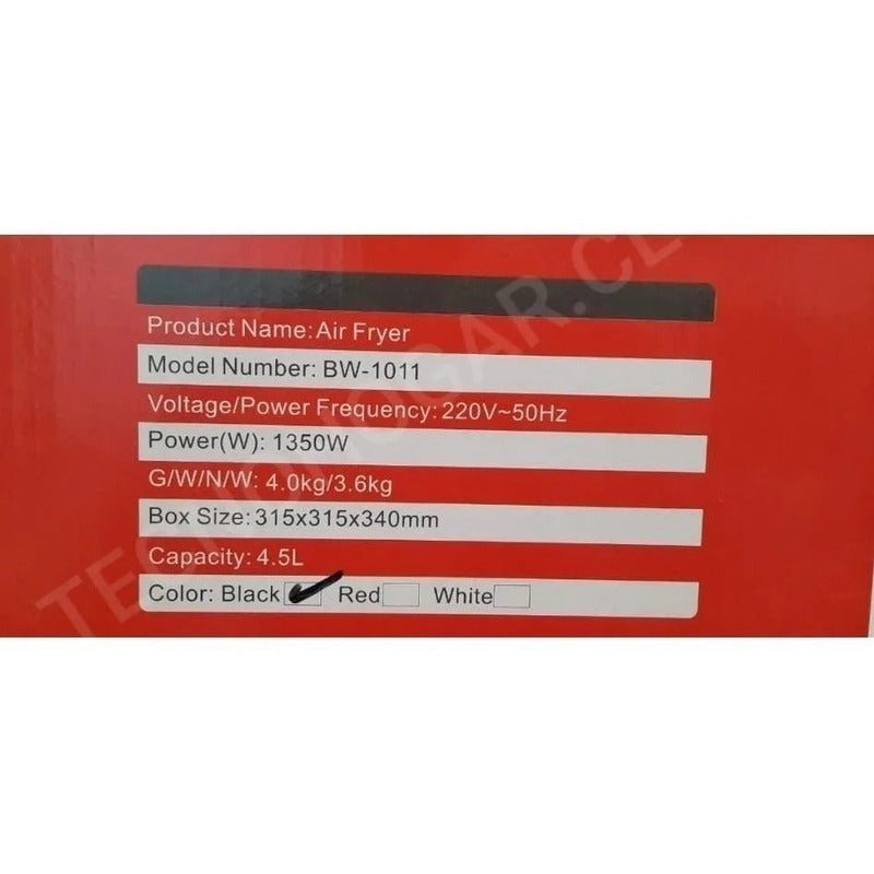Air Fryer Freidora Compacta 44514a 1.35 Kw 7.5 L