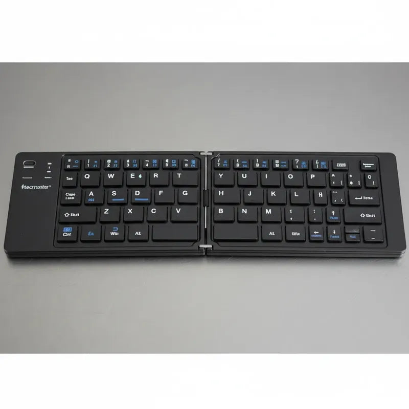 Mini-teclado Plegable Bt Teclado Qwerty Recargable Tipo-c Gris Oscuro Español De Latinoamérica