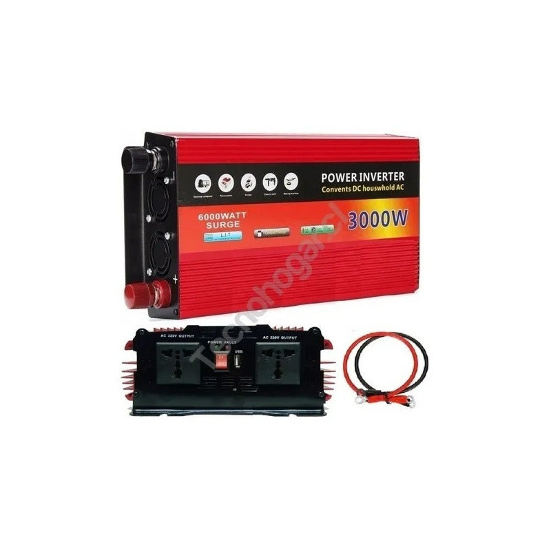 Convertidor De Corriente 12v A 220v, 3000w Inversor Voltaje